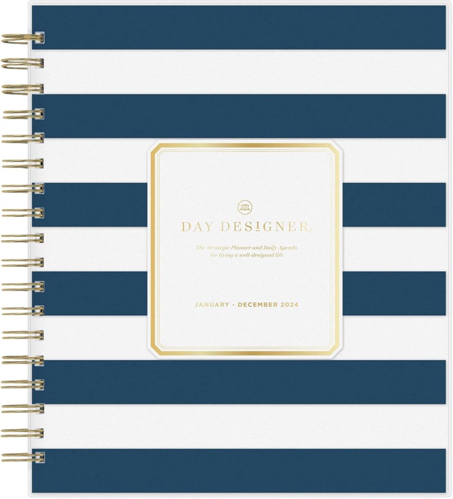 Blue Sky Day Designer 2024 Daily and Monthly Planner